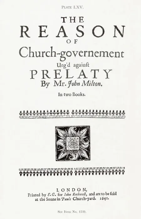 Framed Print : Title Page of Pamphlet by John Milton Framed Print : Title Page of Pamphlet by John Milton