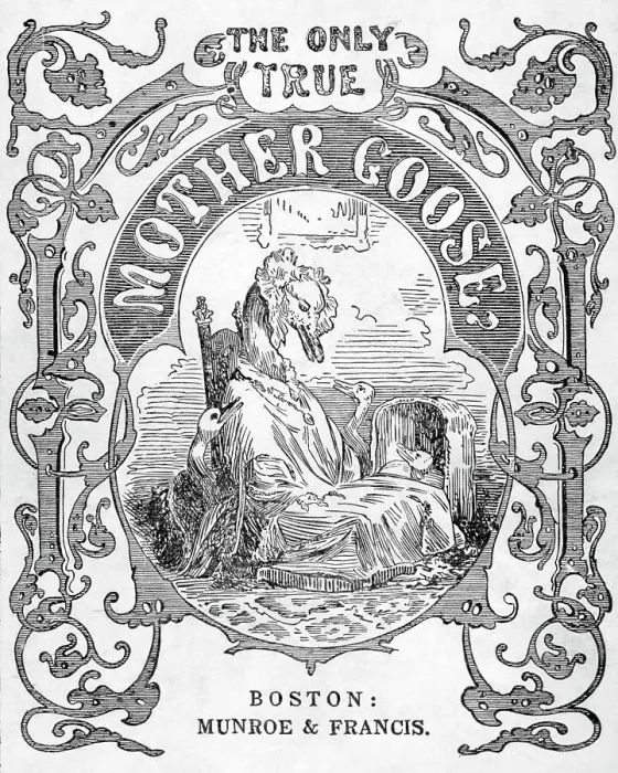 Framed Print : Titlepage Of Mother Goose Nusery Rhymes Framed Print : Titlepage Of Mother Goose Nusery Rhymes