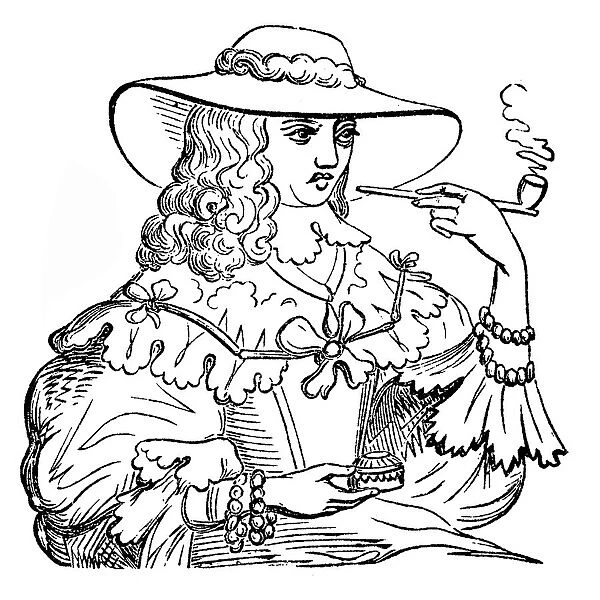 Tobacco smoker in 17th Century