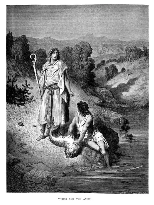Framed Print : Tobias and the Angel