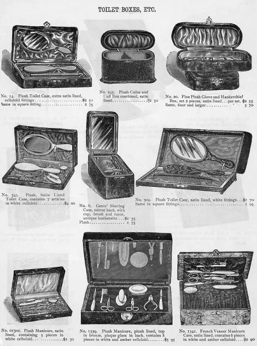 Framed Print : Toilet Boxes And Manicure Cases; Engravi Framed Print : Toilet Boxes And Manicure Cases; Engravi