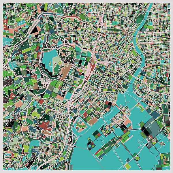 Tokyo art map for travel