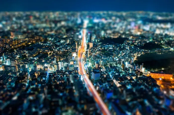Framed Print : Tokyo city at night Framed Print : Tokyo city at night