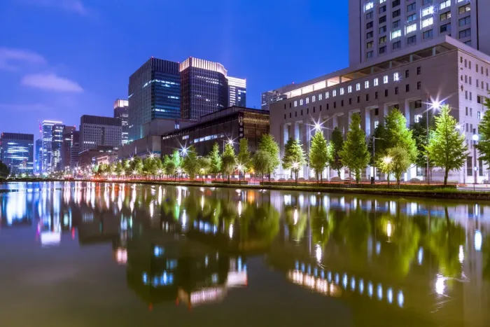 Framed Print : Tokyo city at night, Marunouchi Framed Print : Tokyo city at night, Marunouchi