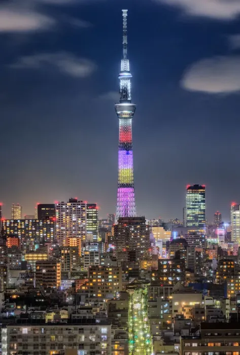 Framed Print : Tokyo Cityscape with Tokyo Skytree at Dusk Framed Print : Tokyo Cityscape with Tokyo Skytree at Dusk