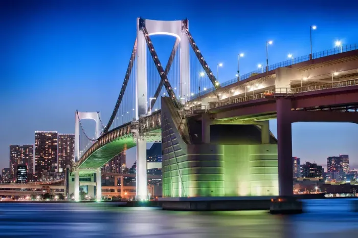 Framed Print : Tokyo Rainbow bridge Framed Print : Tokyo Rainbow bridge