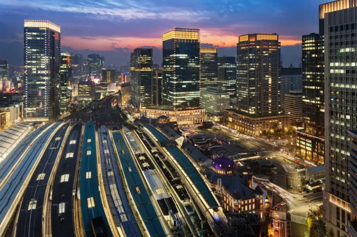 Framed Print : Tokyo Station sunset Framed Print : Tokyo Station sunset