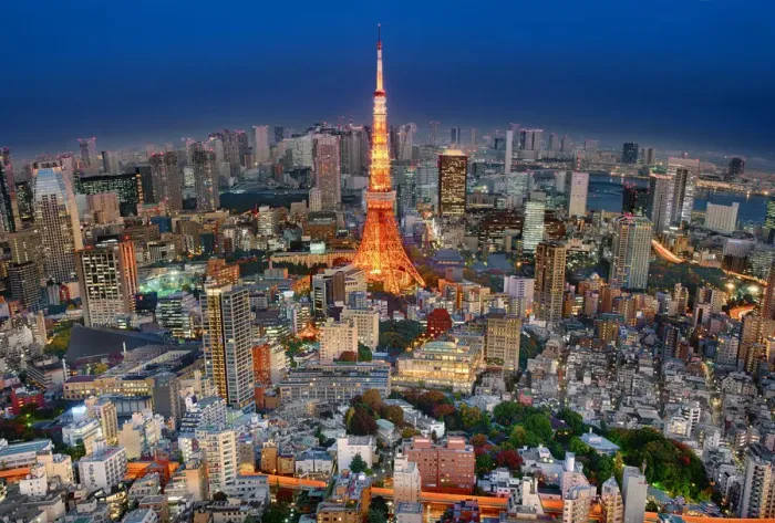 Framed Print : Tokyo Tower Centrepiece Framed Print : Tokyo Tower Centrepiece