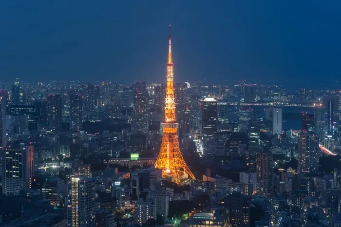 Framed Print : Tokyo tower at night from Roppongi hill Framed Print : Tokyo tower at night from Roppongi hill