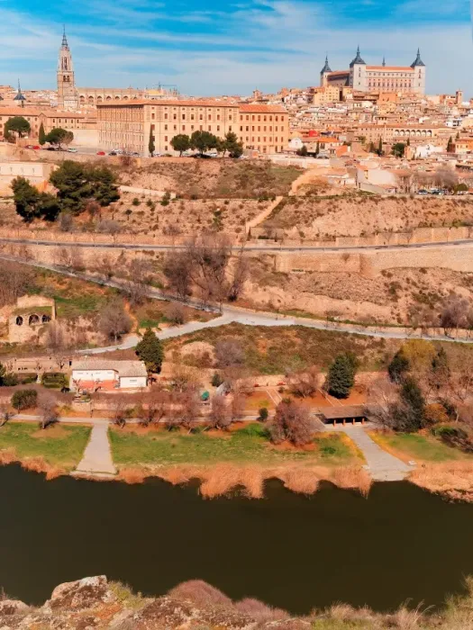 Framed Print : Toledo, River Tagus and landscape Framed Print : Toledo, River Tagus and landscape