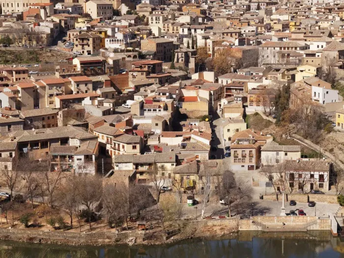Framed Print : Toledo, River Tagus and landscape Framed Print : Toledo, River Tagus and landscape