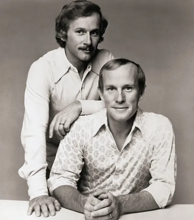 Framed Print : Tom and Dick Smothers Posed Framed Print : Tom and Dick Smothers Posed