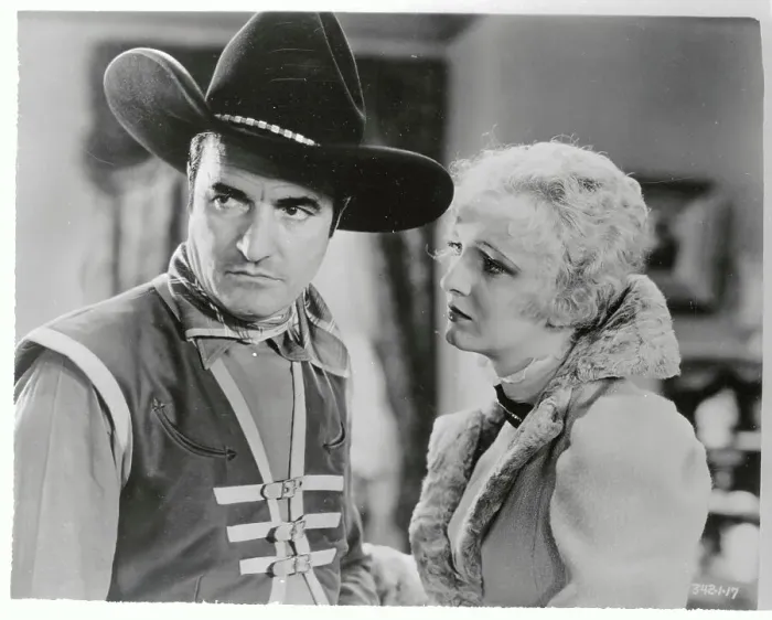 Framed Print : Tom Mix with Young Woman in Western Film Framed Print : Tom Mix with Young Woman in Western Film