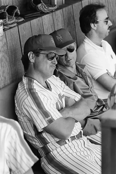 Framed Print : Tom Seaver Listens To Mets Coach