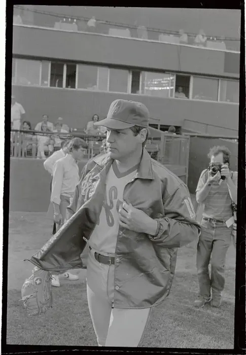 Framed Print : Tom Seaver Wearing Jacket and Cap with Baseball Glove Framed Print : Tom Seaver Wearing Jacket and Cap with Baseball Glove