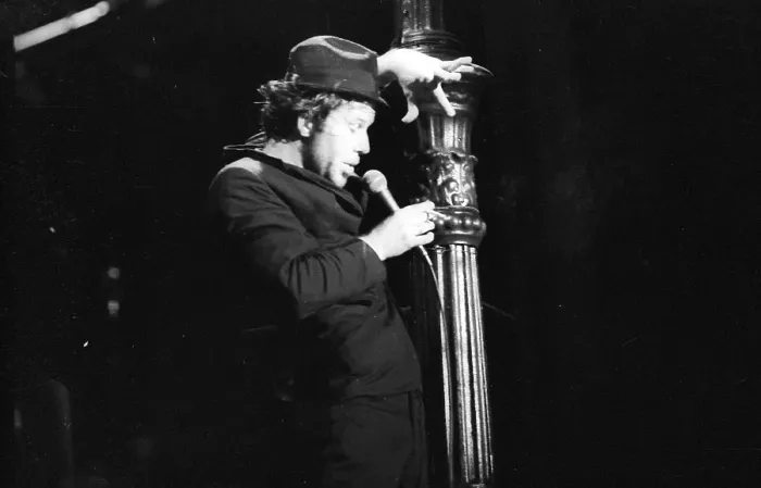 Framed Print : Tom Waits Performing Framed Print : Tom Waits Performing