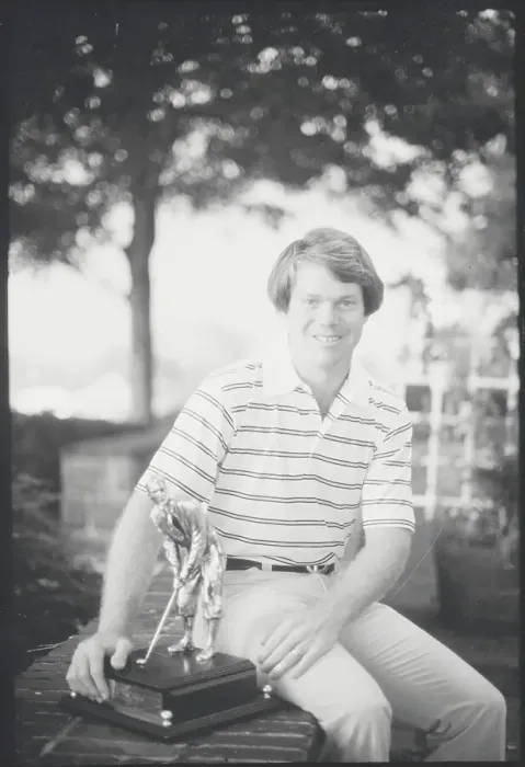 Framed Print : Tom Watson Posing with Trophy Framed Print : Tom Watson Posing with Trophy