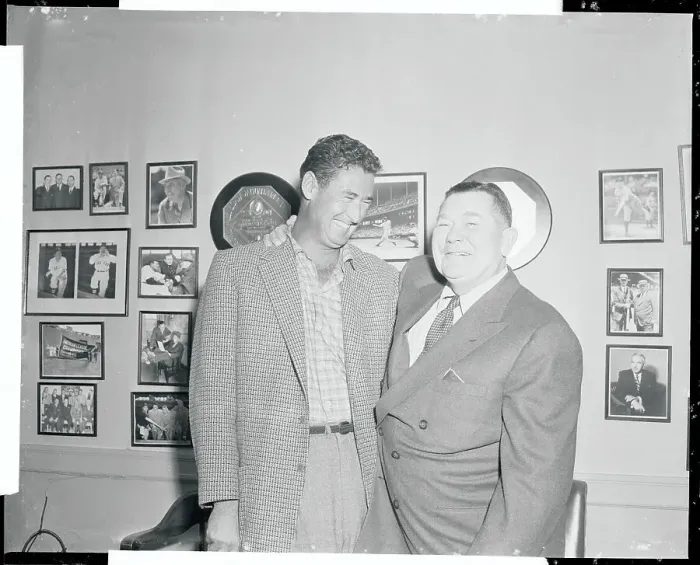 Framed Print : Tom Yakey and Ted Williams Framed Print : Tom Yakey and Ted Williams