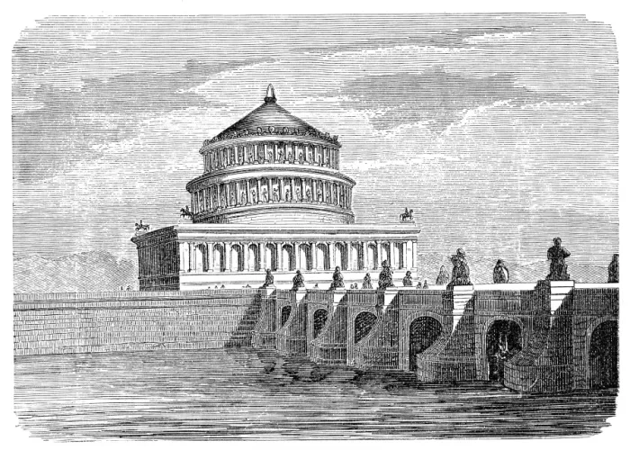 Framed Print : Tomb of Hadrian on Tiber River