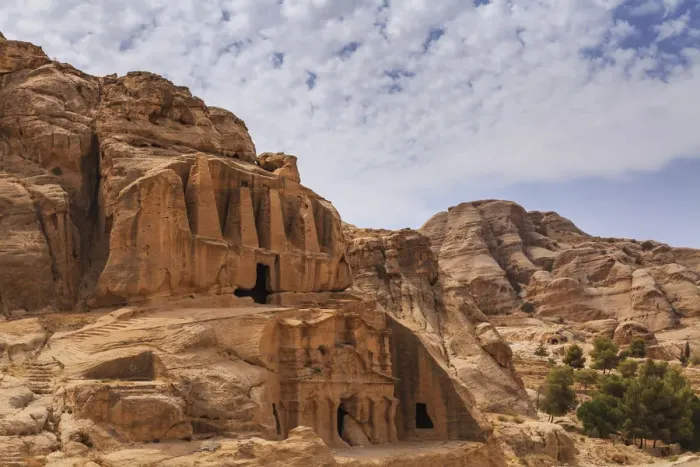 Framed Print : Tombs in Petra, Jordan Framed Print : Tombs in Petra, Jordan