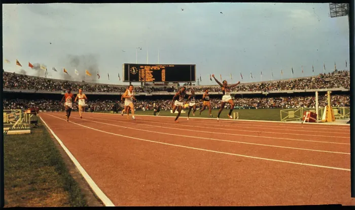 Framed Print : Tommie Smith Crossing the Finish Line Framed Print : Tommie Smith Crossing the Finish Line