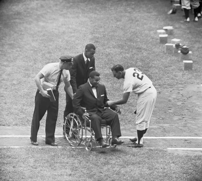 Framed Print : Tommy Byrne with Roy Campanella Framed Print : Tommy Byrne with Roy Campanella