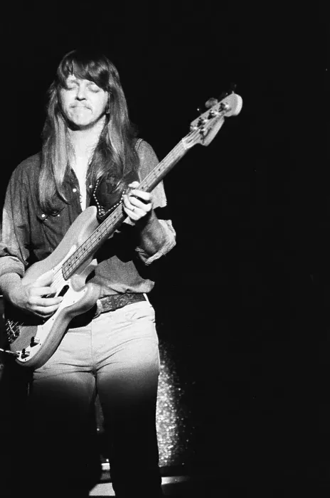 Framed Print : Tommy Caldwell, bass player for the Marshall Tucker Band