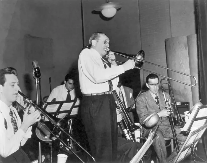 Framed Print : Tommy Dorsey Playing With His Band