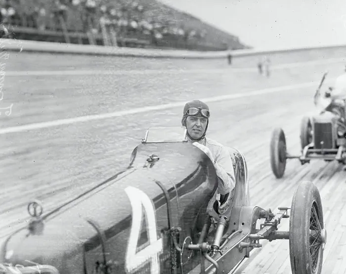 Framed Print : Tommy Milton Driving a Race Car Framed Print : Tommy Milton Driving a Race Car