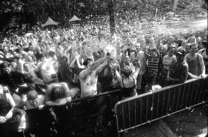 Framed Print : Bill Tompkins Crowd waterdown Archive