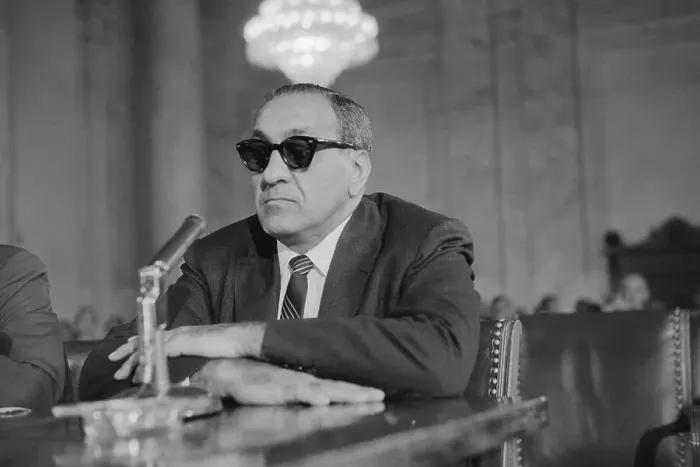 Framed Print : Tony Accardo Testifying Before a Senate Committee Framed Print : Tony Accardo Testifying Before a Senate Committee