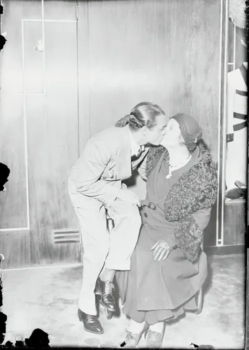 Framed Print : Tony Canzoneri Kissing His Mother Framed Print : Tony Canzoneri Kissing His Mother