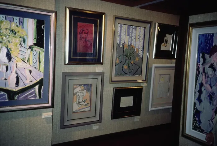 Framed Print : Tony Curtis Art Exhibition Framed Print : Tony Curtis Art Exhibition