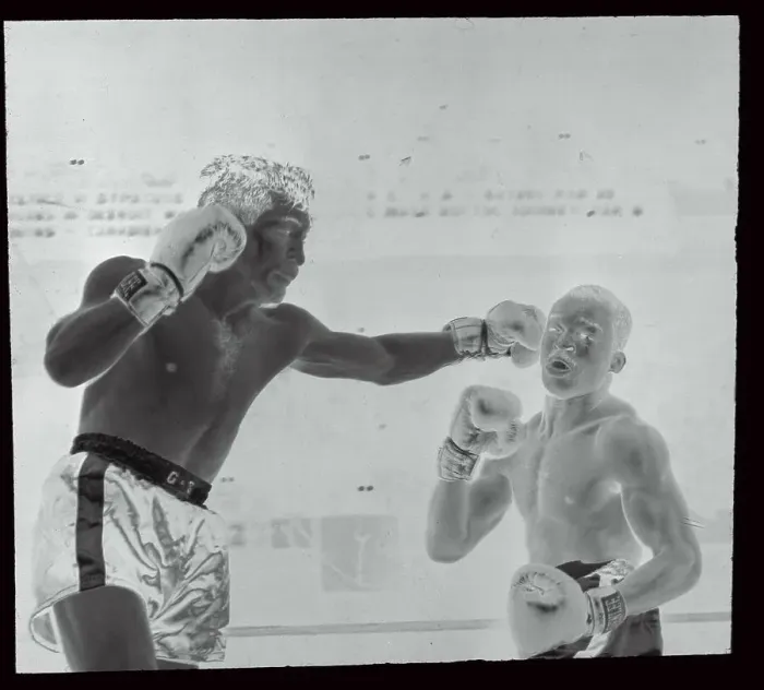 Framed Print : Tony DeMarco Punches Wallace Bud Smith Framed Print : Tony DeMarco Punches Wallace Bud Smith