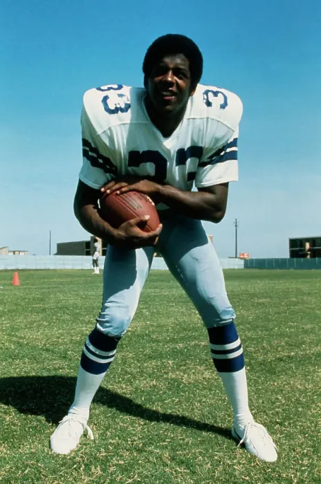Framed Print : Tony Dorsett Holding Football on Practice Field Framed Print : Tony Dorsett Holding Football on Practice Field