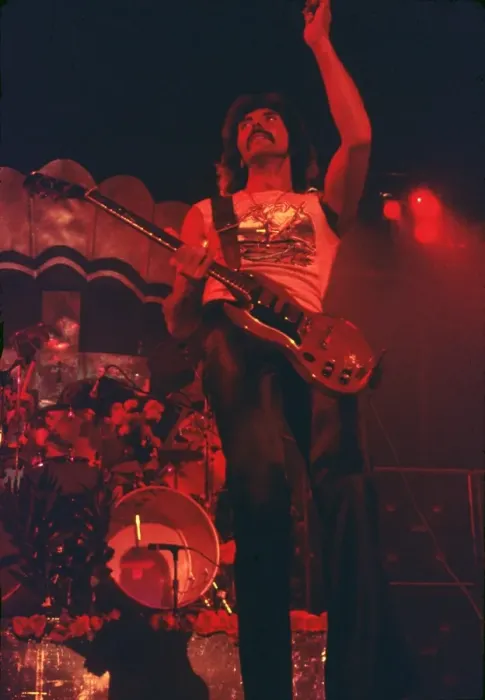 Framed Print : Tony Iommi Of Black Sabbath Performing