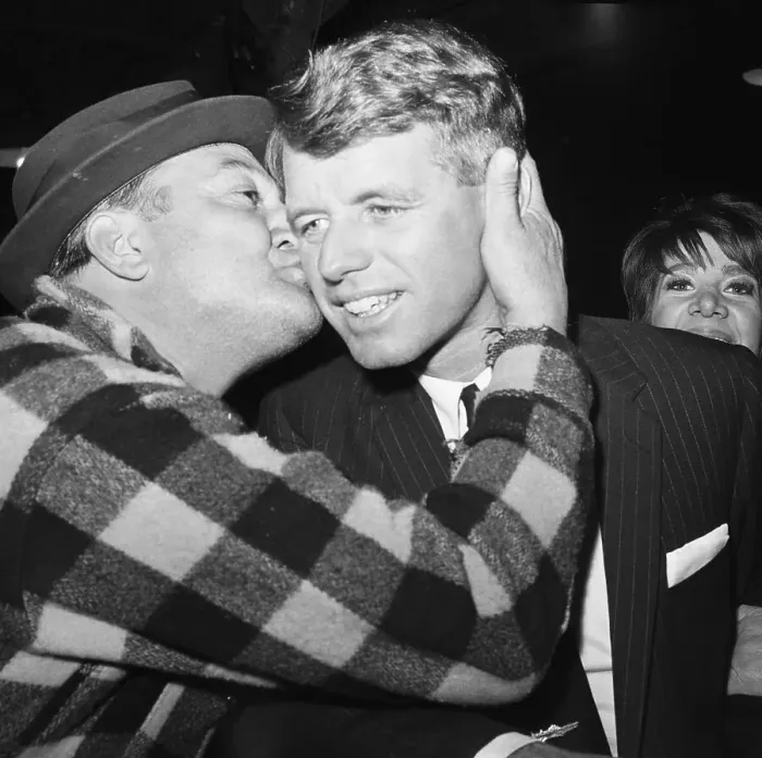 Framed Print : Tony Sabella Kissing Robert Kennedy Framed Print : Tony Sabella Kissing Robert Kennedy
