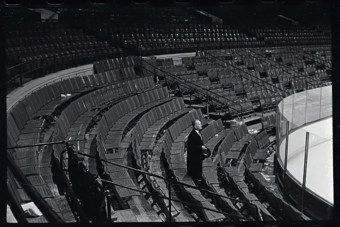 Framed Print : Tony Zale in Chicago Stadium Framed Print : Tony Zale in Chicago Stadium