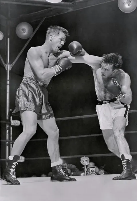 Framed Print : Tony Zale and Marcel Cerdan Boxing Framed Print : Tony Zale and Marcel Cerdan Boxing