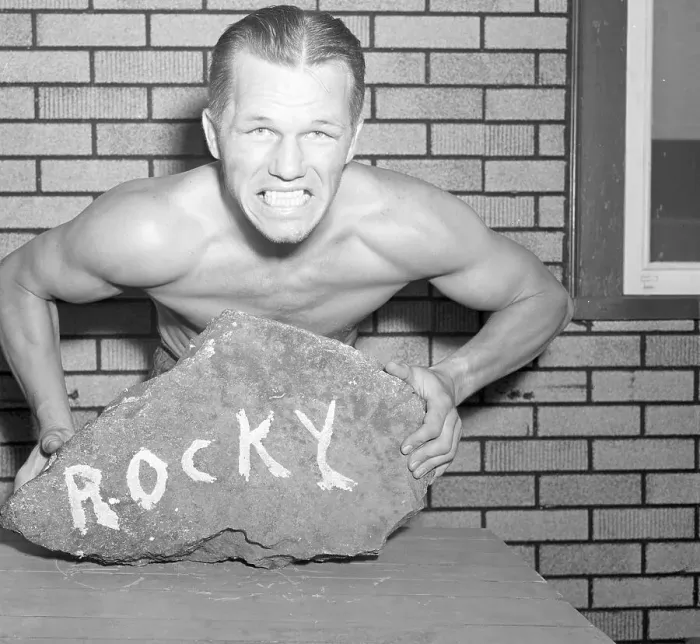 Framed Print : Tony Zale Tries To Crush Rock Framed Print : Tony Zale Tries To Crush Rock