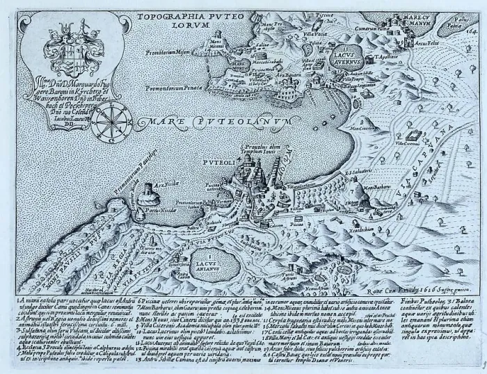 Framed Print : Topographia Puteo Lorum, Mare Puteolanum, today the Bay of Pozzuoli. Puteoli, now known as Pozzuoli, was a Greek colony but became a Roman colony in 194 BC, historical Rome, Italy, digital reproduction of a 17th century original Framed Print : Topographia Puteo Lorum, Mare Puteolanum, today the Bay of Pozzuoli. Puteoli, now known as Pozzuoli, was a Greek colony but became a Roman colony in 194 BC, historical Rome, Italy, digital reproduction of a 17th century original