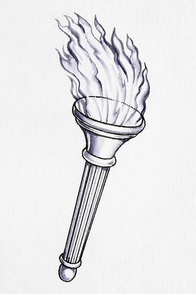 Torch and flame