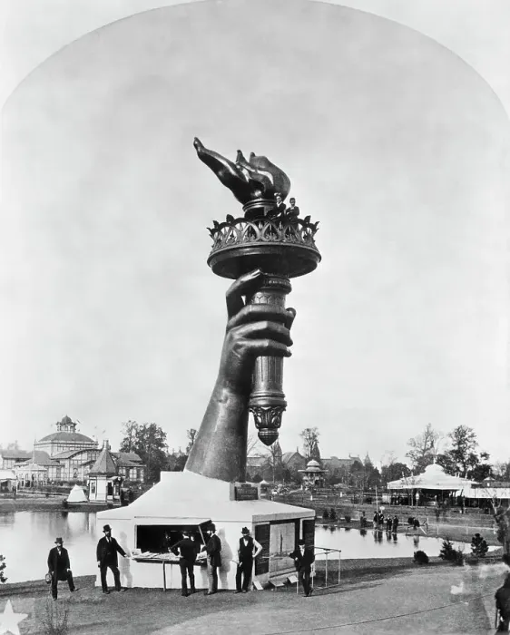 Framed Print : Torch Of Statue Of Liberty On Display Framed Print : Torch Of Statue Of Liberty On Display