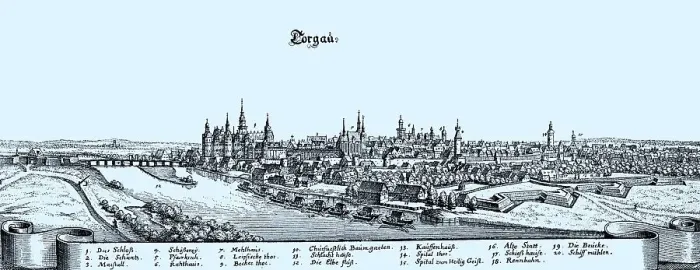 Framed Print : Torgau in the Middle Ages, Saxony, Germany, Historical, digital reproduction of an original from the 19th century Framed Print : Torgau in the Middle Ages, Saxony, Germany, Historical, digital reproduction of an original from the 19th century