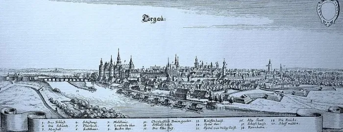 Framed Print : Torgau in the Middle Ages, Saxony, Germany, Historical, digital reproduction of an original from the 19th century Framed Print : Torgau in the Middle Ages, Saxony, Germany, Historical, digital reproduction of an original from the 19th century