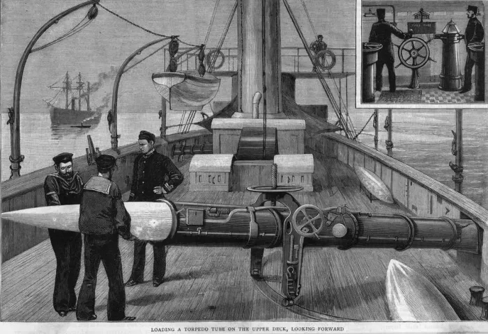 Framed Print : Torpedo Loading