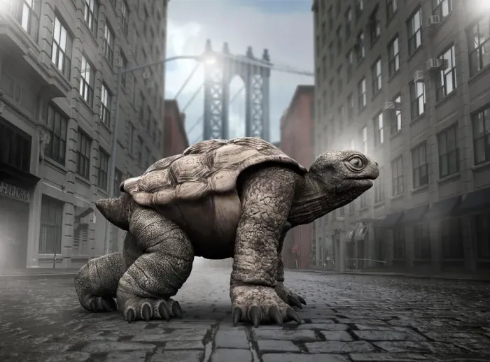 Framed Print : Tortoise ready for a race in Brooklyn Framed Print : Tortoise ready for a race in Brooklyn