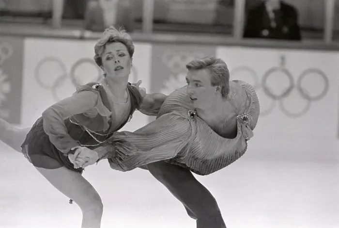 Framed Print : Torvill and Dean Figure Skating In Olympics Framed Print : Torvill and Dean Figure Skating In Olympics