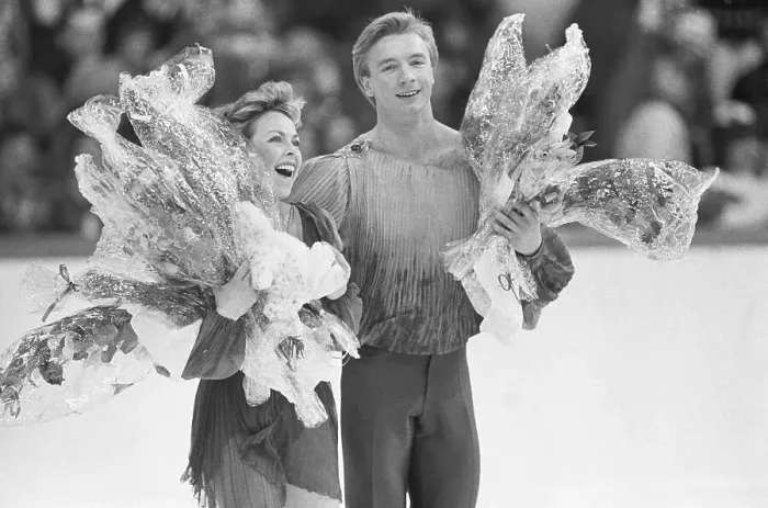 Framed Print : Torvill And Dean Winning Gold Medal Framed Print : Torvill And Dean Winning Gold Medal