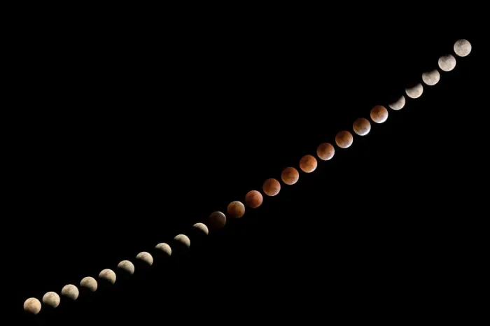 Framed Print : Total Lunar eclipse in Thailand January 31, 2018 Framed Print : Total Lunar eclipse in Thailand January 31, 2018